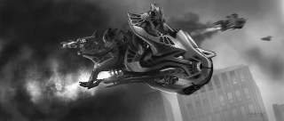 Illustration for article titled The Avengers' Leviathan warships could have been more H.R. Giger-esque